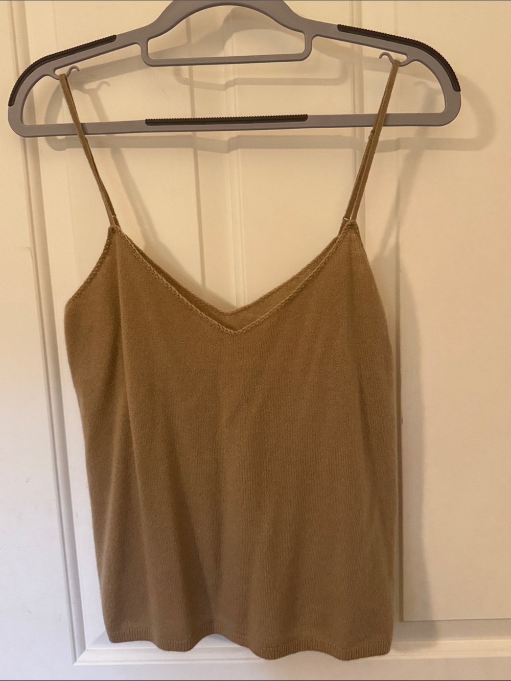 Vince Camel Cashmere Knit V-Neck Cami